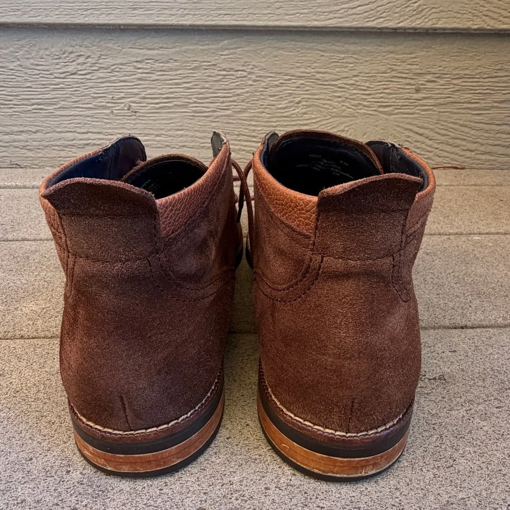 Cole Haan Ogden Stitch Chukka II Boots Muir Suede Men USA 11M Brown Style C26393